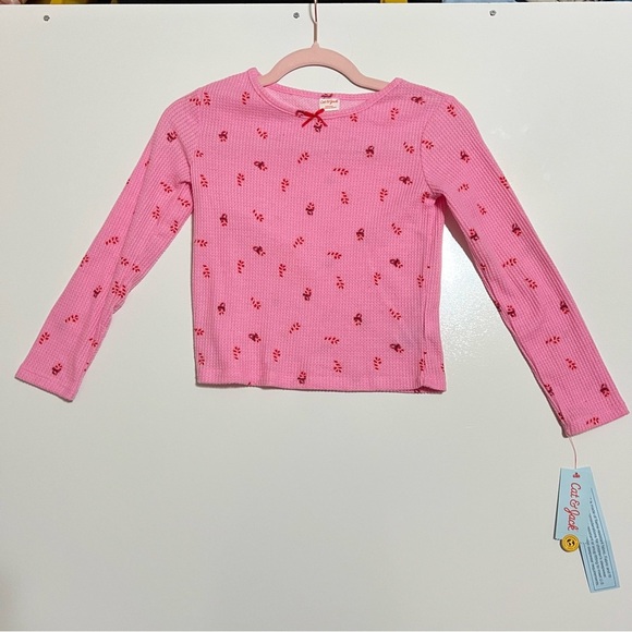 Cat & Jack Other - ❤️3/$15 NWT Cat & Jack Pink Long Sleeve Pajama Top - Size M